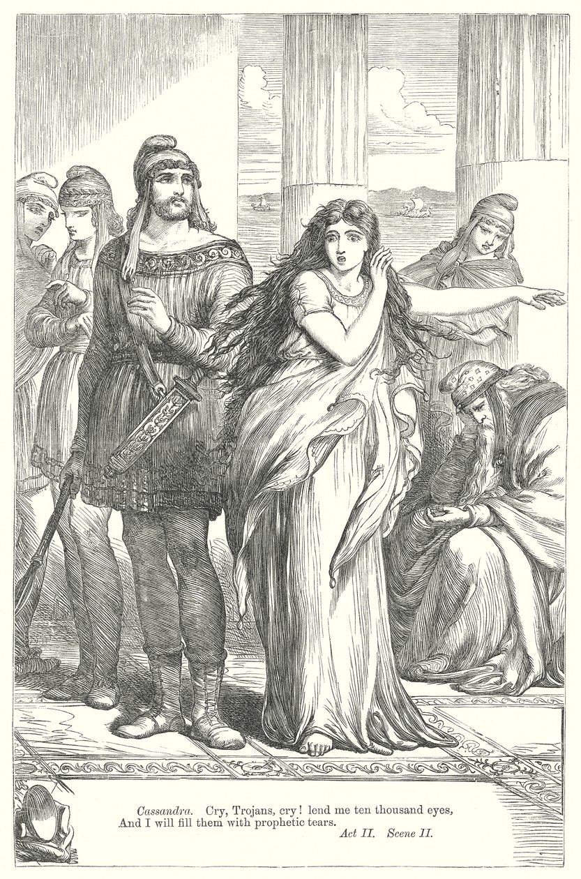Troilus og Cressida (kobberstik) af Henry Courtney (after) Selous