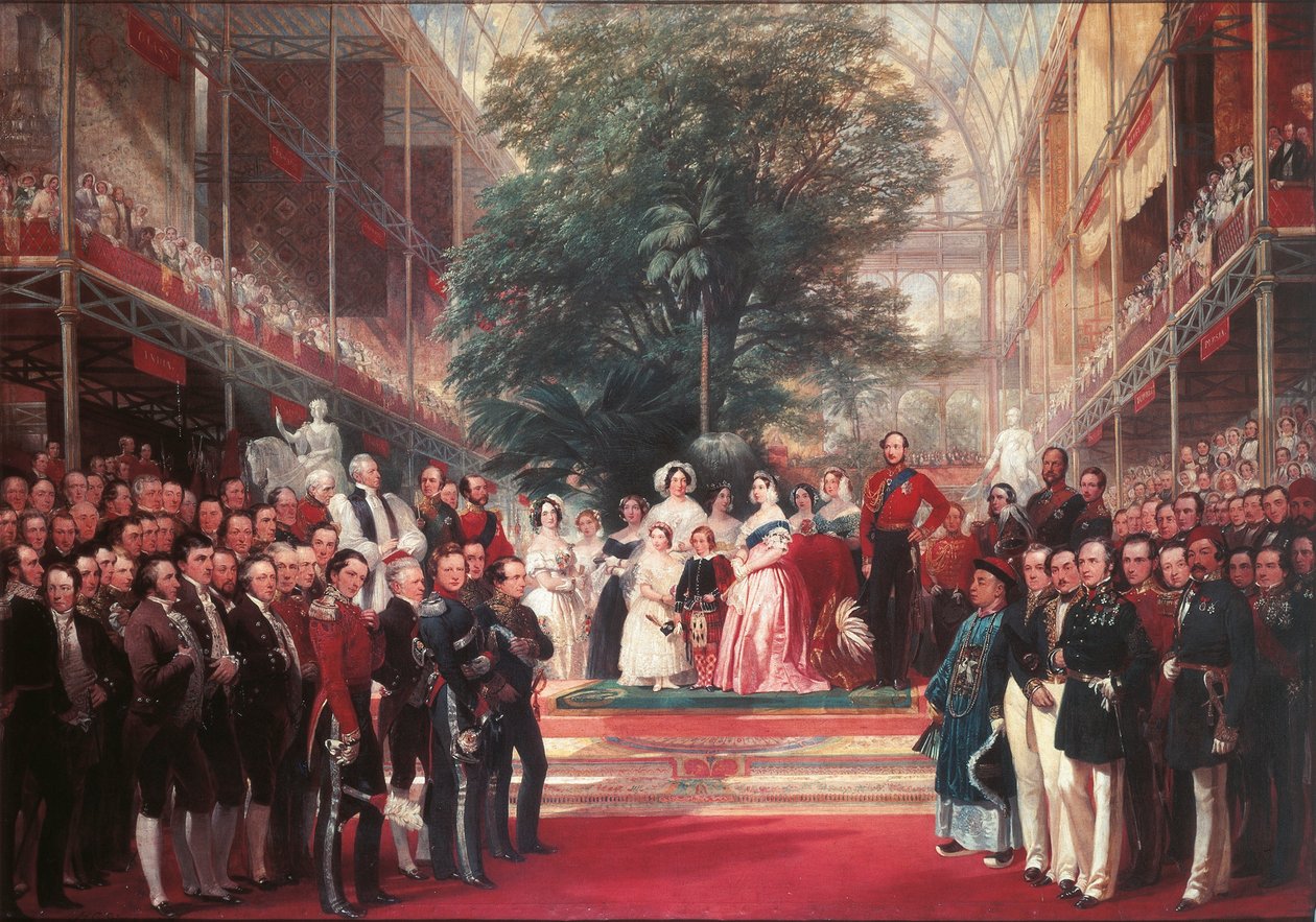 Dronning Victoria indvier The Great Exposition i Hyde Park af Henry Courtney Selous