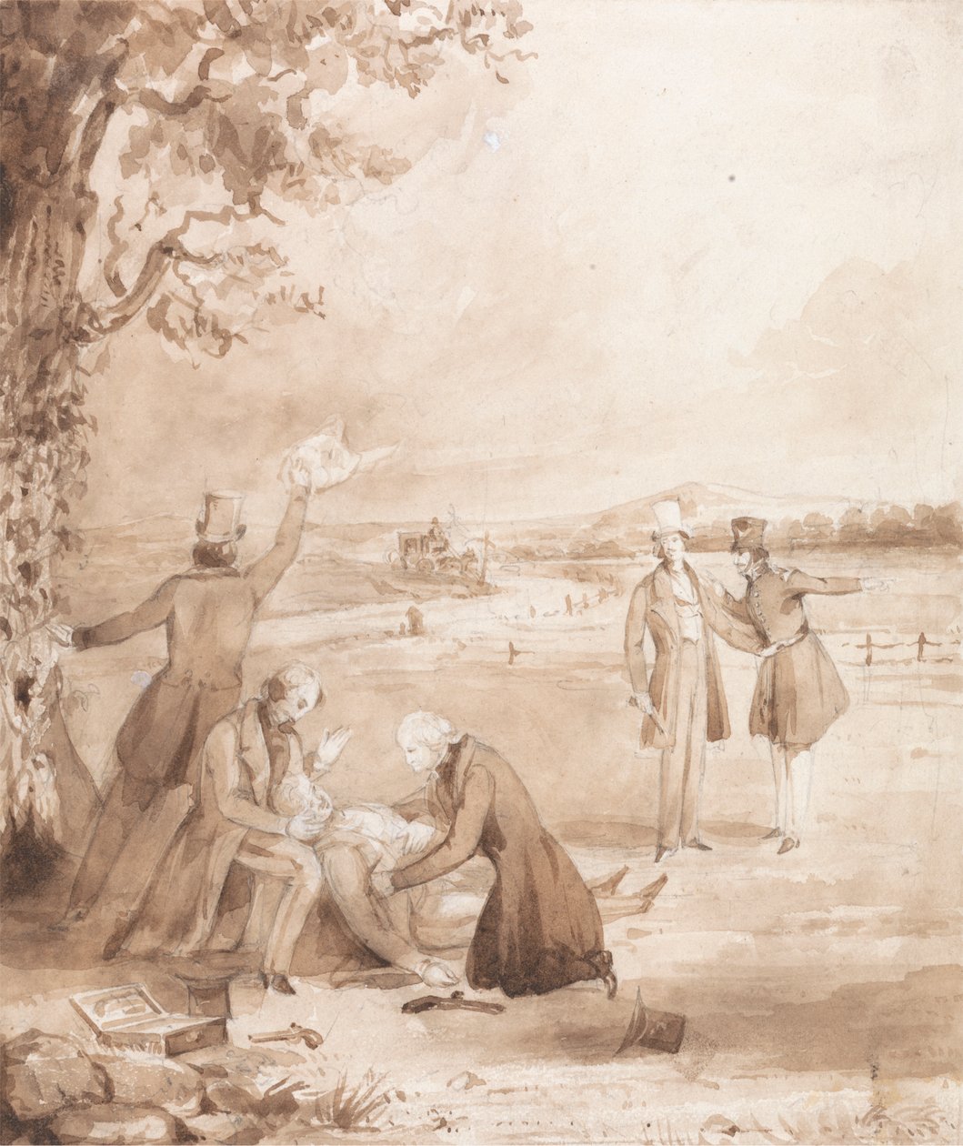 The Life of a Nobleman: Scene den ottende - Duellen af Henry Dawe