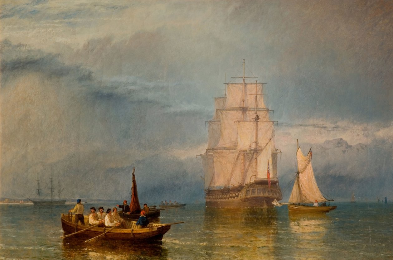 I havn - en ro, 1856. af Henry Dawson