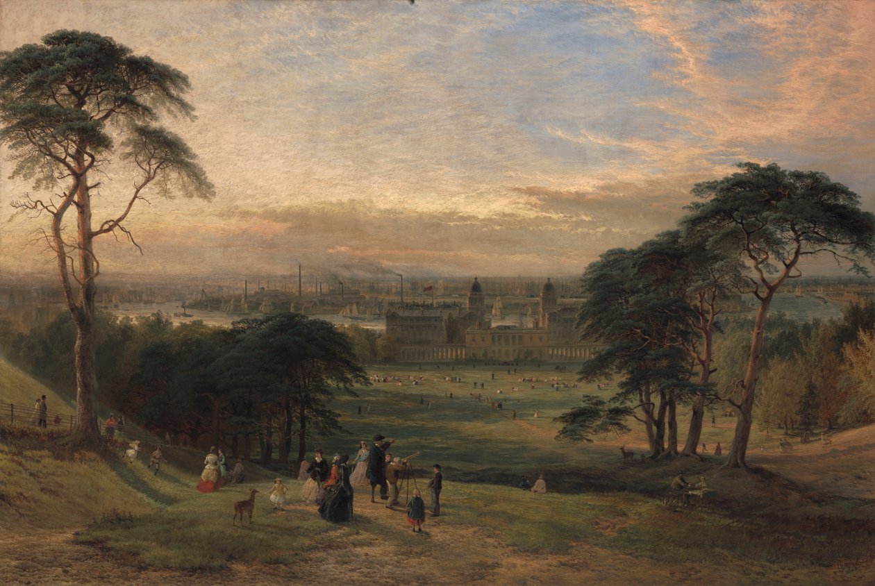 London fra Greenwich Hill [1869, Royal Academy of Arts, London, udstillingskatalog] af Henry Dawson