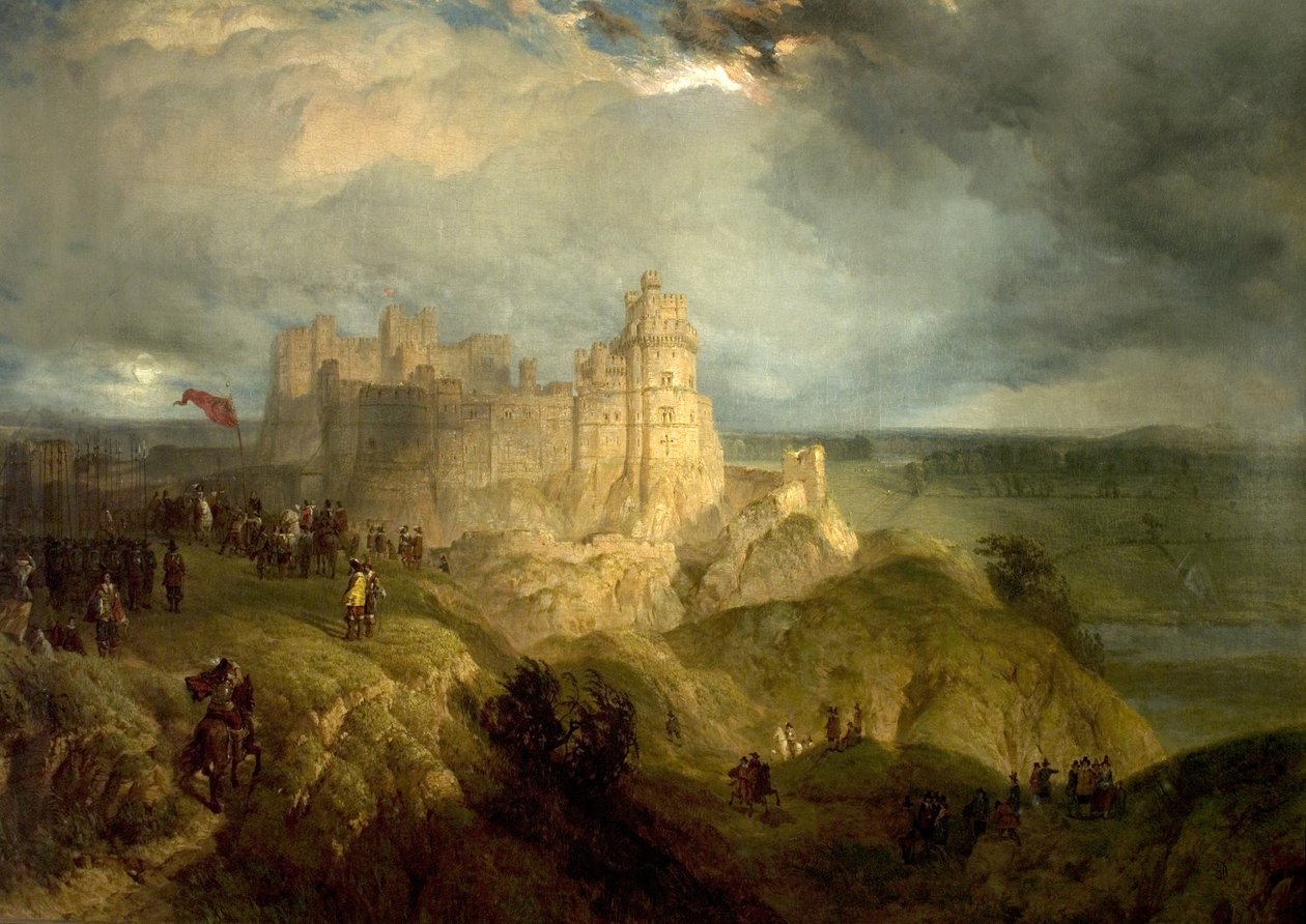 Nottingham Castle af Henry Dawson