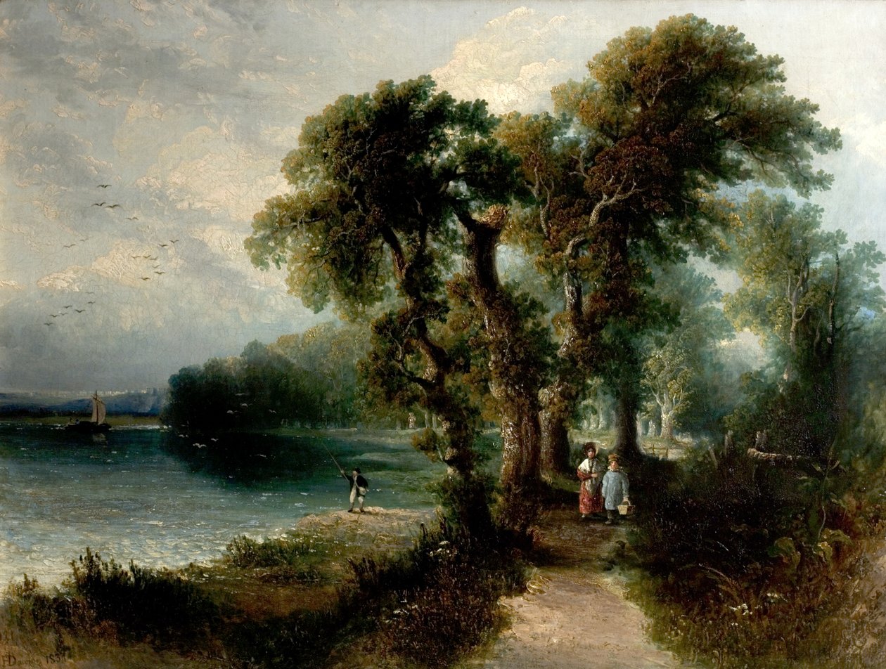Nottingham fra Wilford Grove, 1831 af Henry Dawson
