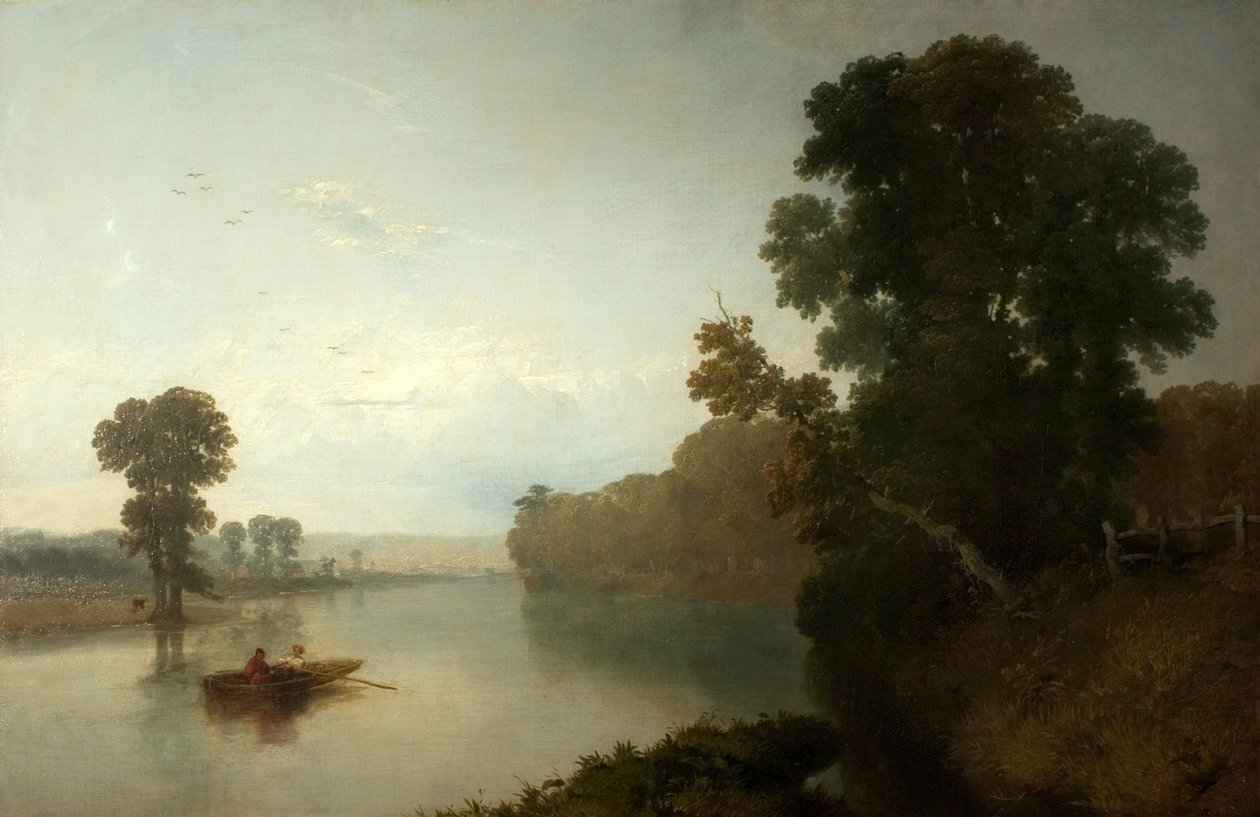 River Trent ved Wilford af Henry Dawson