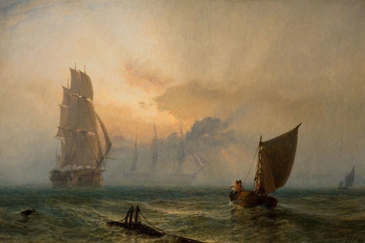 The Wooden Walls of England, 1856. af Henry Dawson