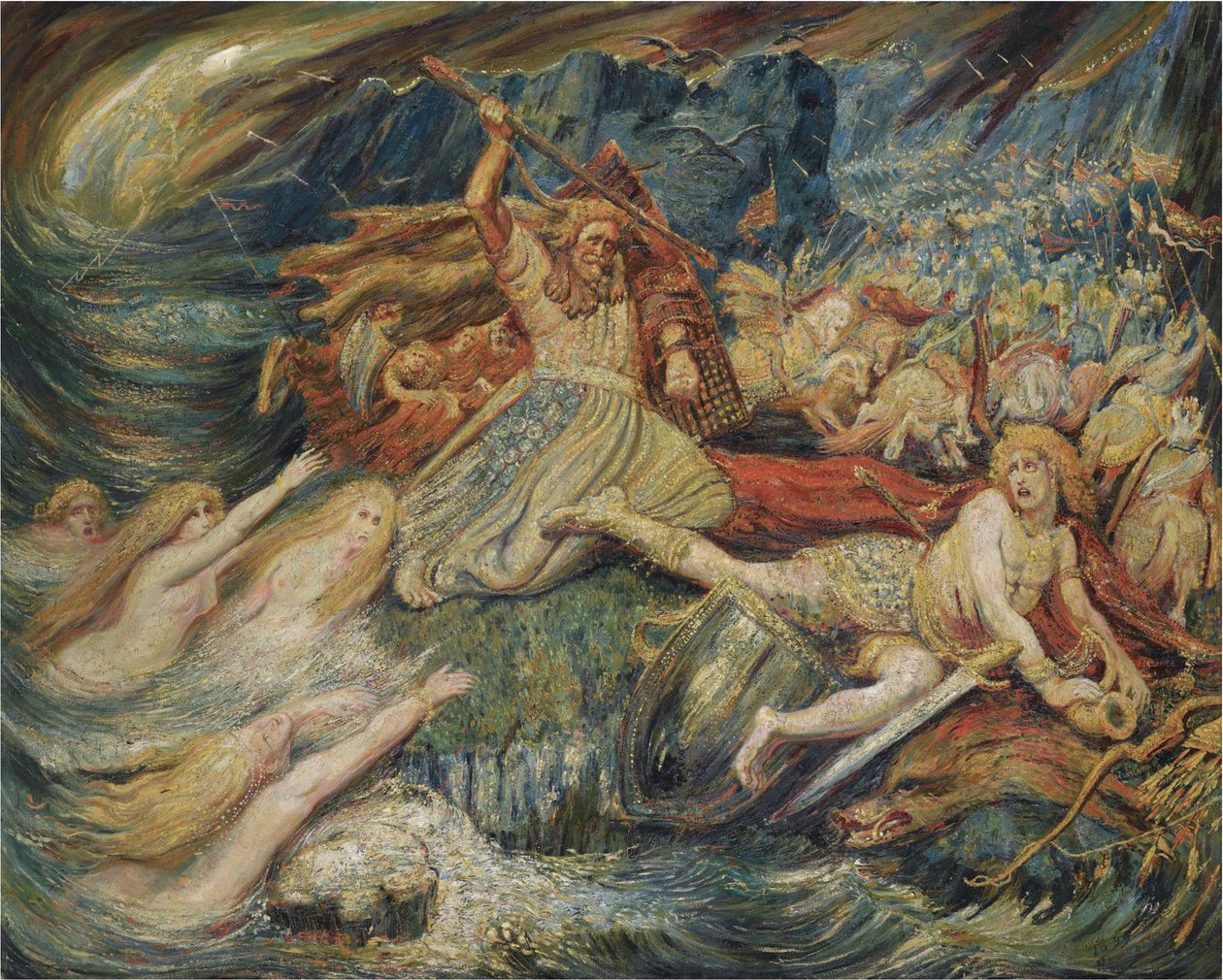 Siegfrieds død, 1899 af Henry De Groux