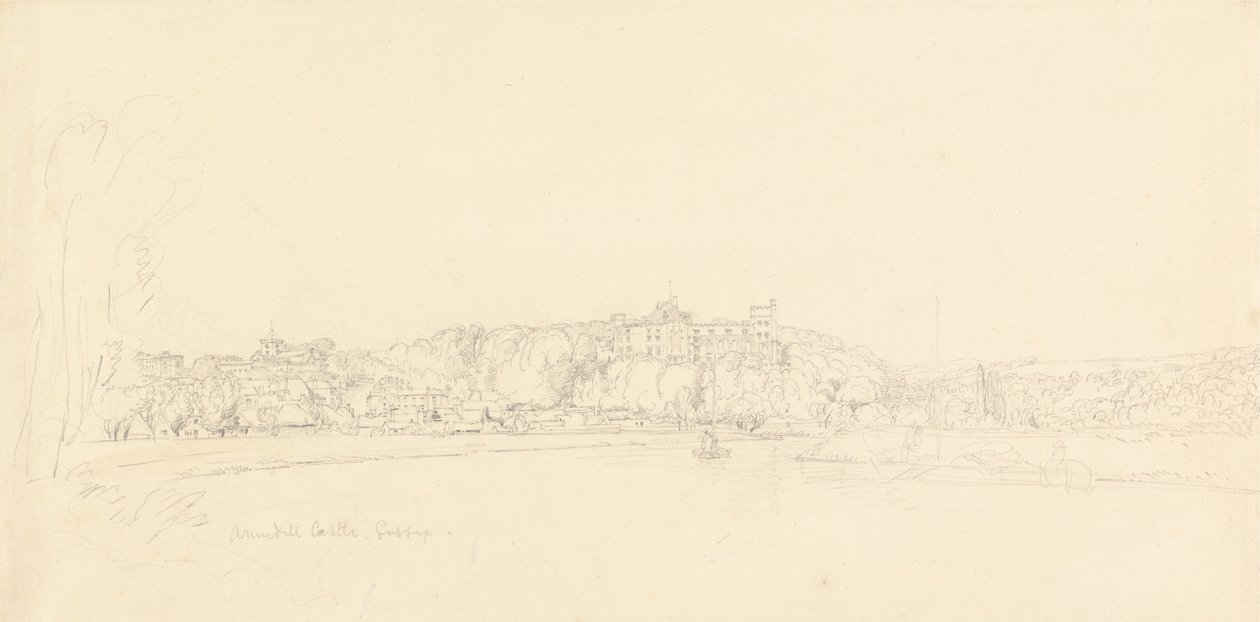 Arundel Castle, Sussex af Henry Edridge