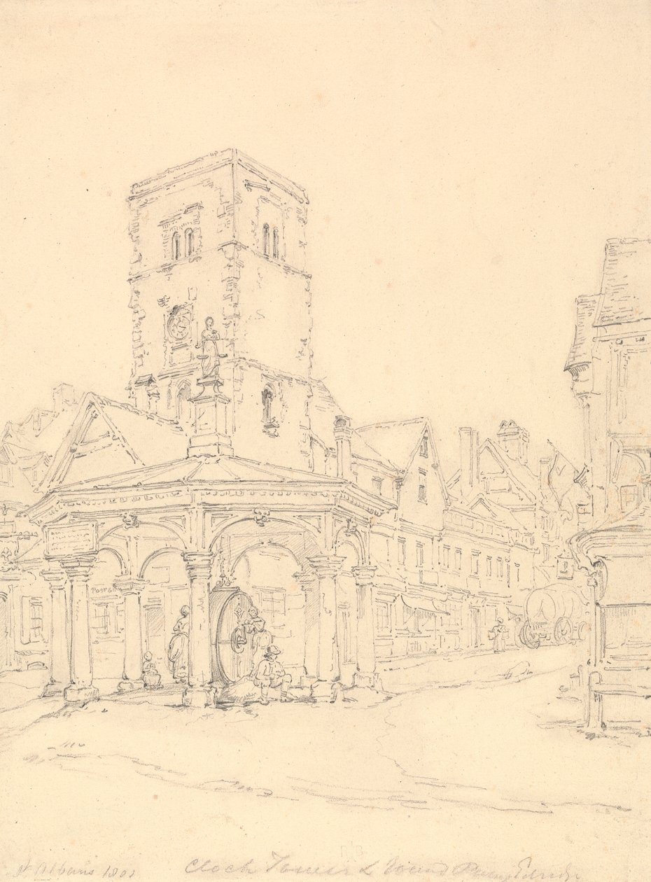 Klokketårn, St. Albans Abbey af Henry Edridge