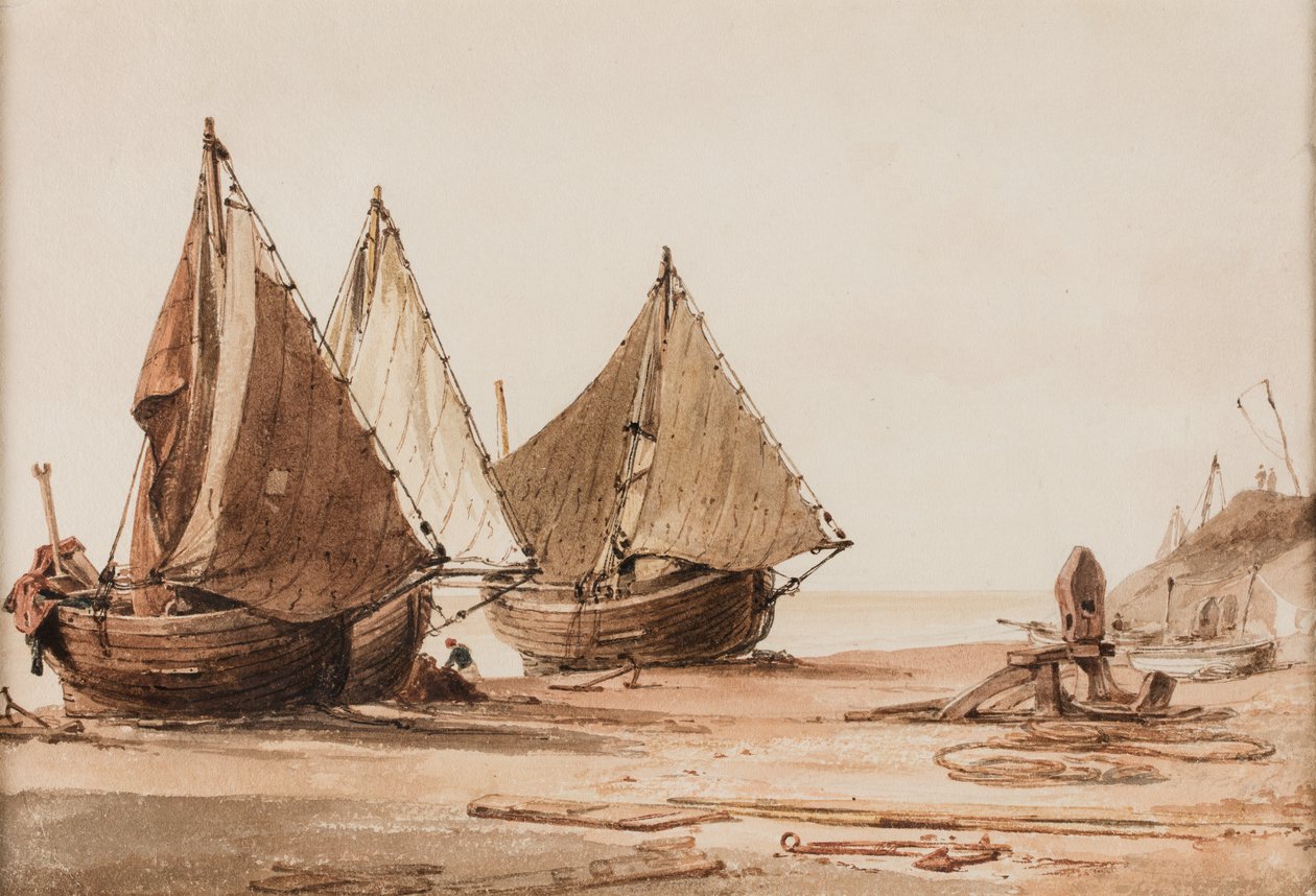 Kystens scene af Henry Edridge