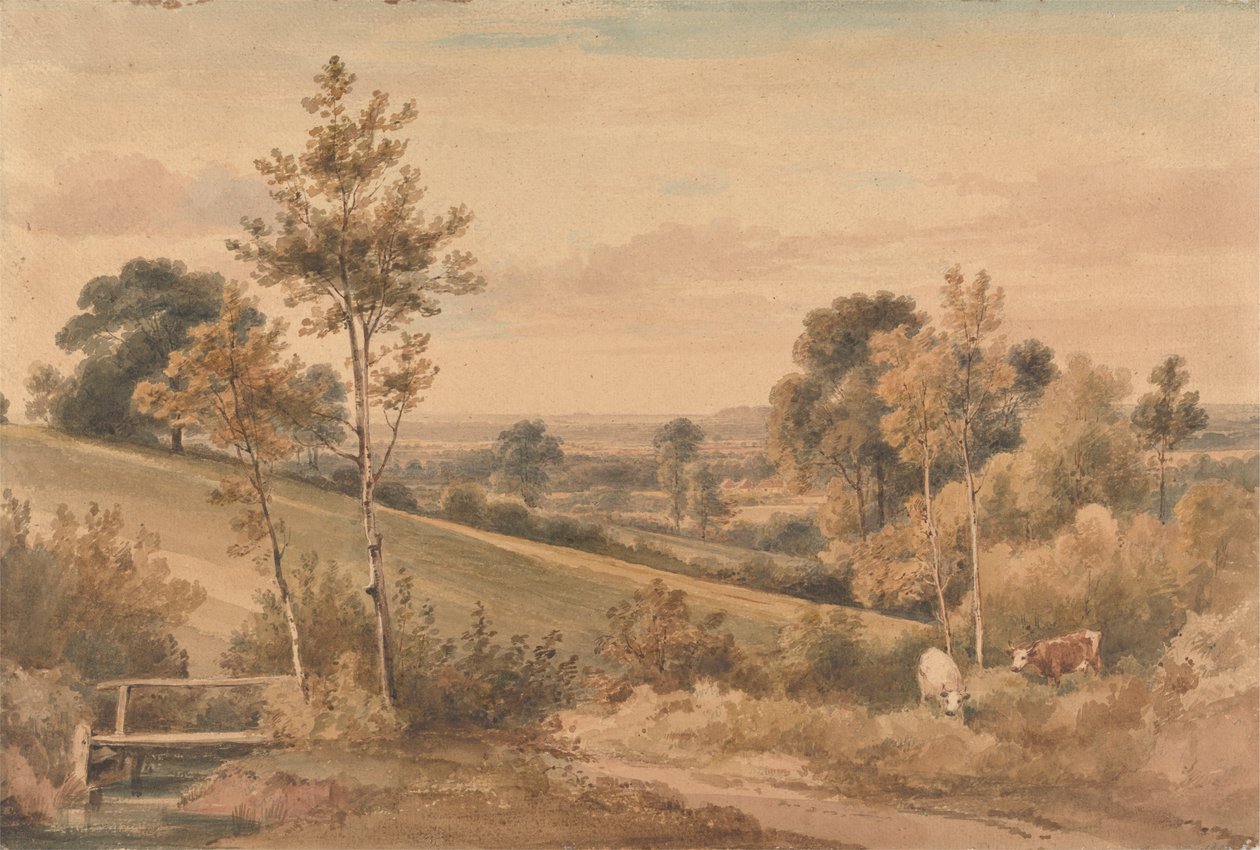 Lille Bushey, Hertfordshire af Henry Edridge