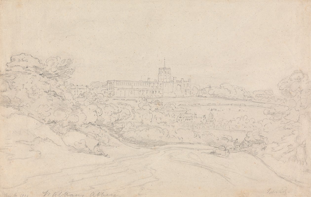 St. Albans kloster af Henry Edridge