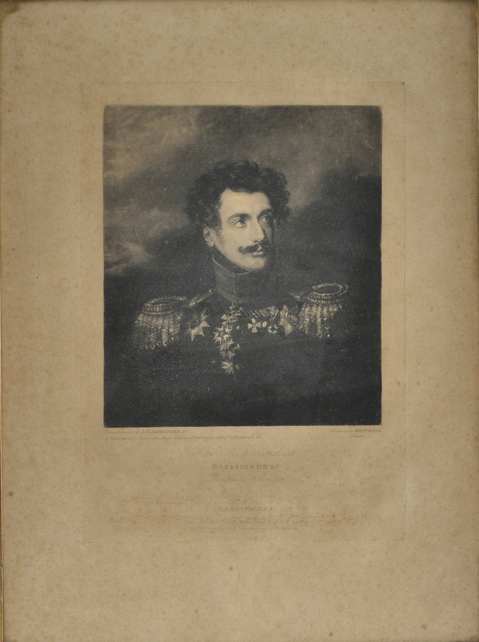 Portræt af general Lev Alexandrovich Naryshkin 1785-1846 af Henry Edward Dawe