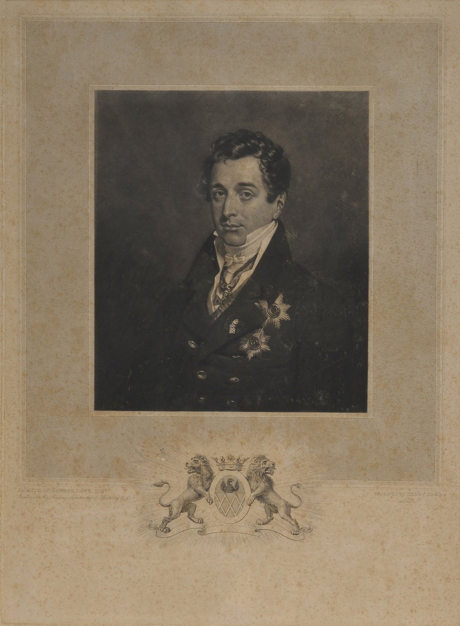 Portræt af Kyrill Alexandrovich Naryshkin 1786-1838 af Henry Edward Dawe