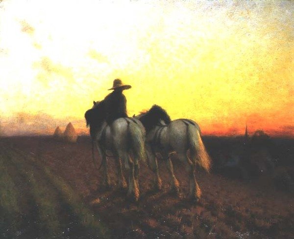 Vender tilbage ved solnedgang af Henry Edward Detmold