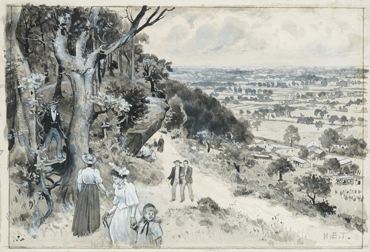 Alderley Edge, en picnic af Henry Edward Tidmarsh