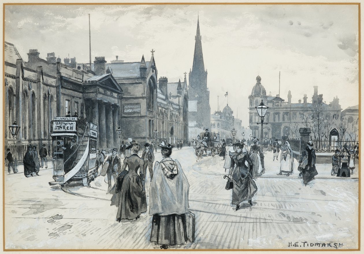 Chorlton Town Hall, School of Art, Cavendish Street Chapel af Henry Edward Tidmarsh