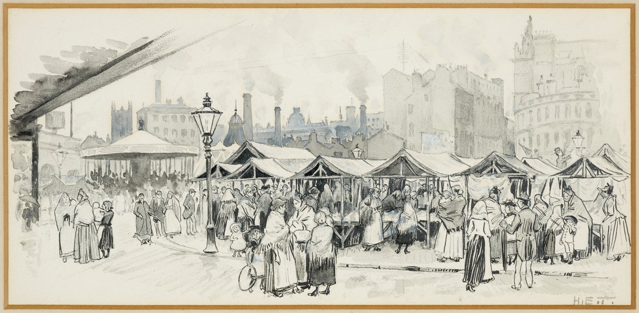 Flat Iron Market, Salford af Henry Edward Tidmarsh