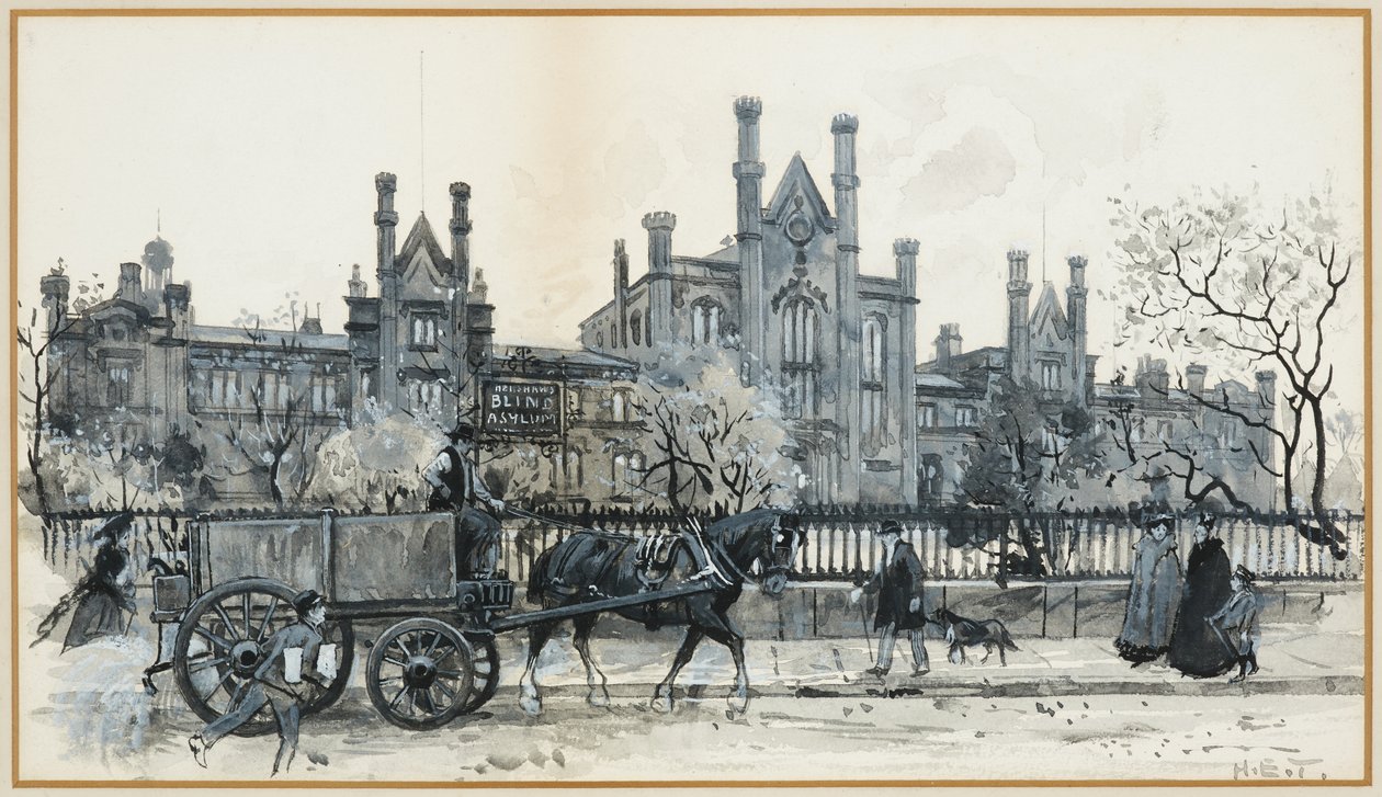 Henshaws blinde asyl og døvestumme skoler. Gamle Trafford af Henry Edward Tidmarsh