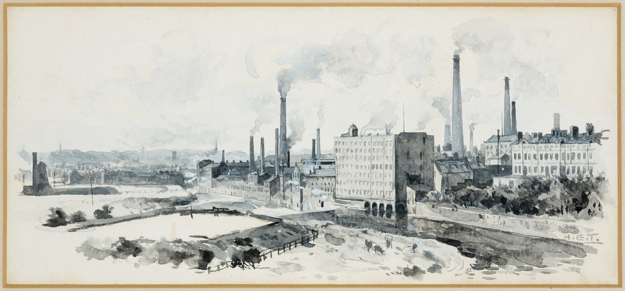 Lower Broughton fra Crescent, Salford af Henry Edward Tidmarsh
