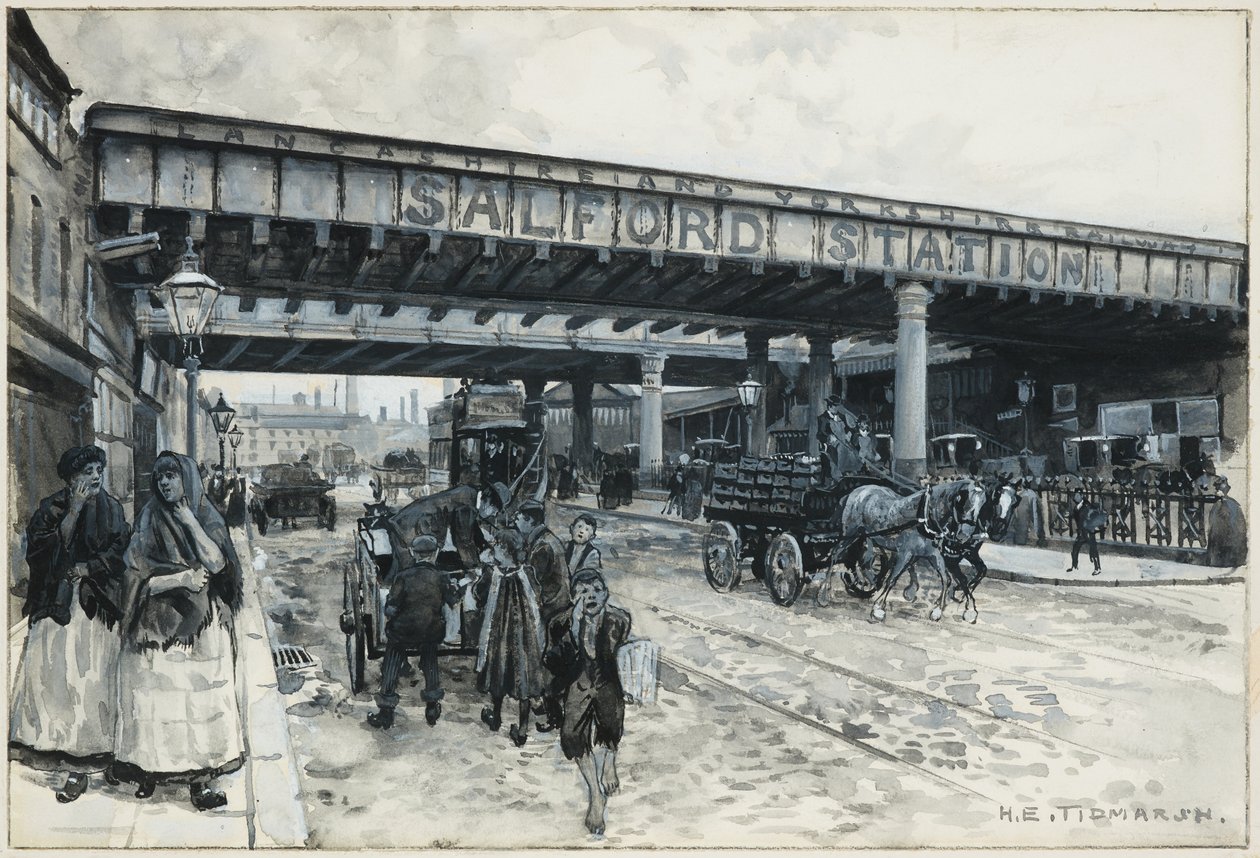 Salfordin rautatieasema, New Bailey Street af Henry Edward Tidmarsh