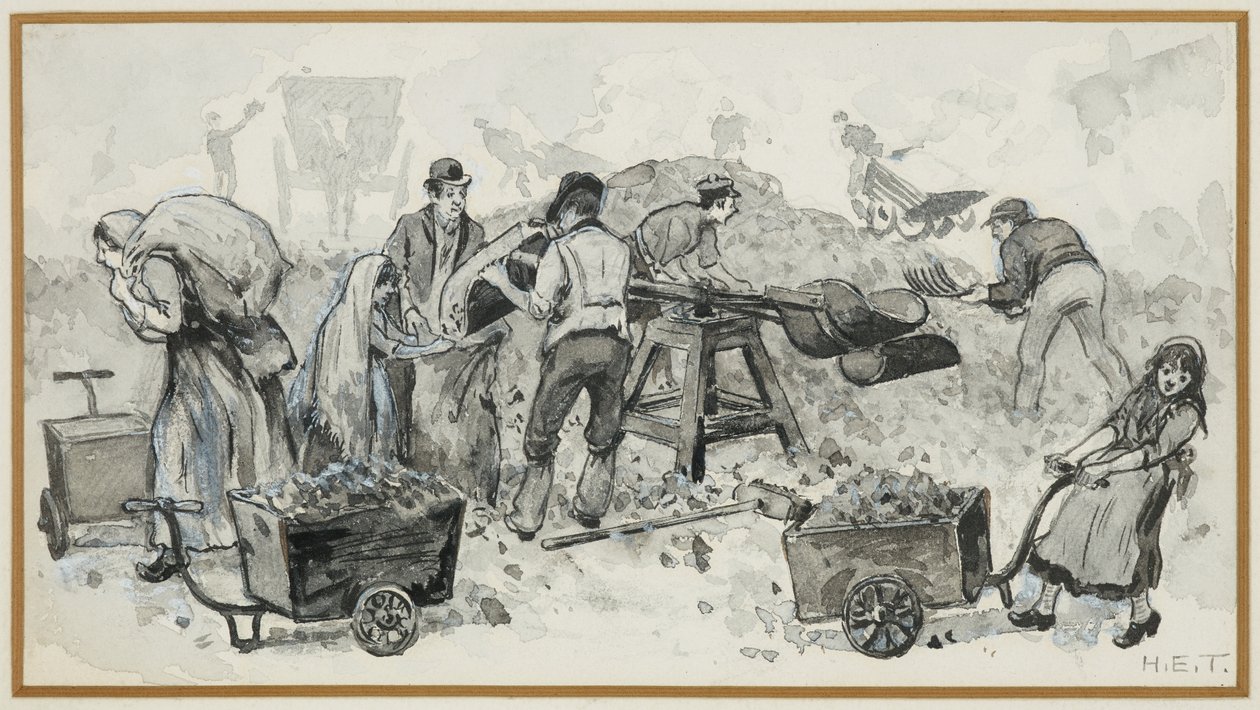 Koksin myynti kaasutehtaalla af Henry Edward Tidmarsh