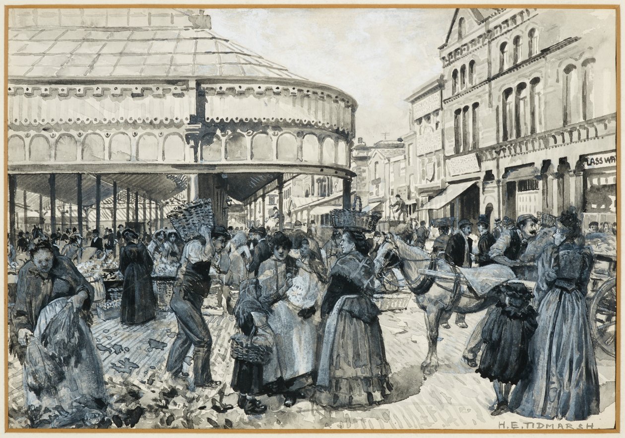 Smithfield Market fra Oak Street af Henry Edward Tidmarsh
