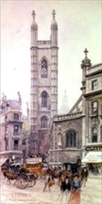 St Mary Aldermary, Queen Victoria Street af Henry Edward Tidmarsh