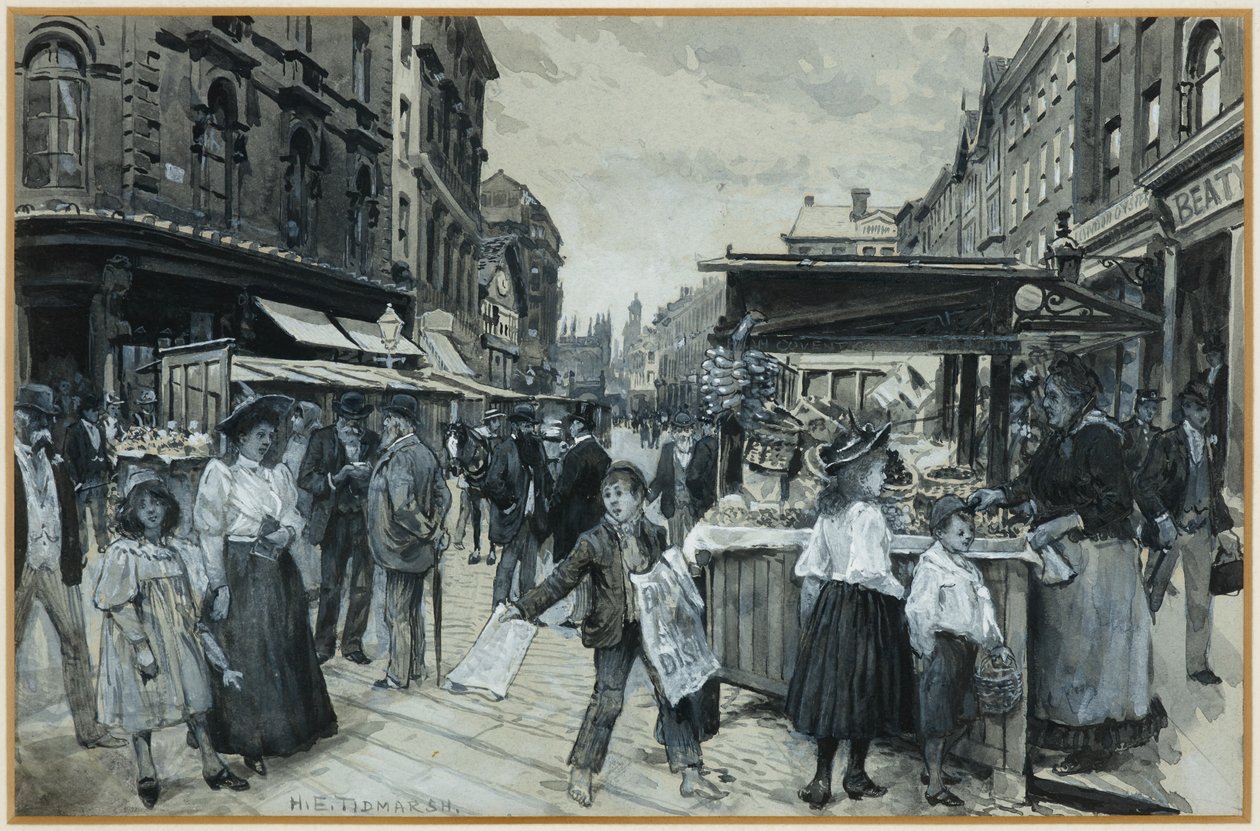 Den gamle markedsplads af Henry Edward Tidmarsh