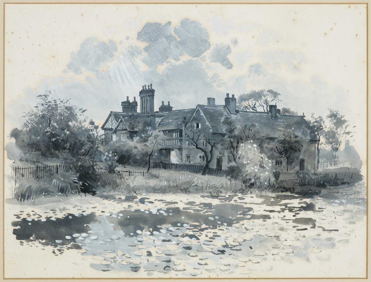 Wardley Old Hall af Henry Edward Tidmarsh