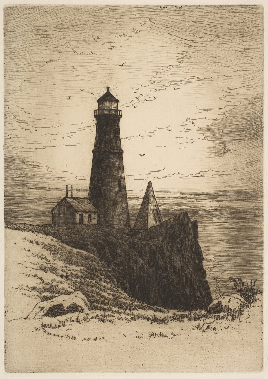 Fyrtårn, 1880. af Henry Farrer