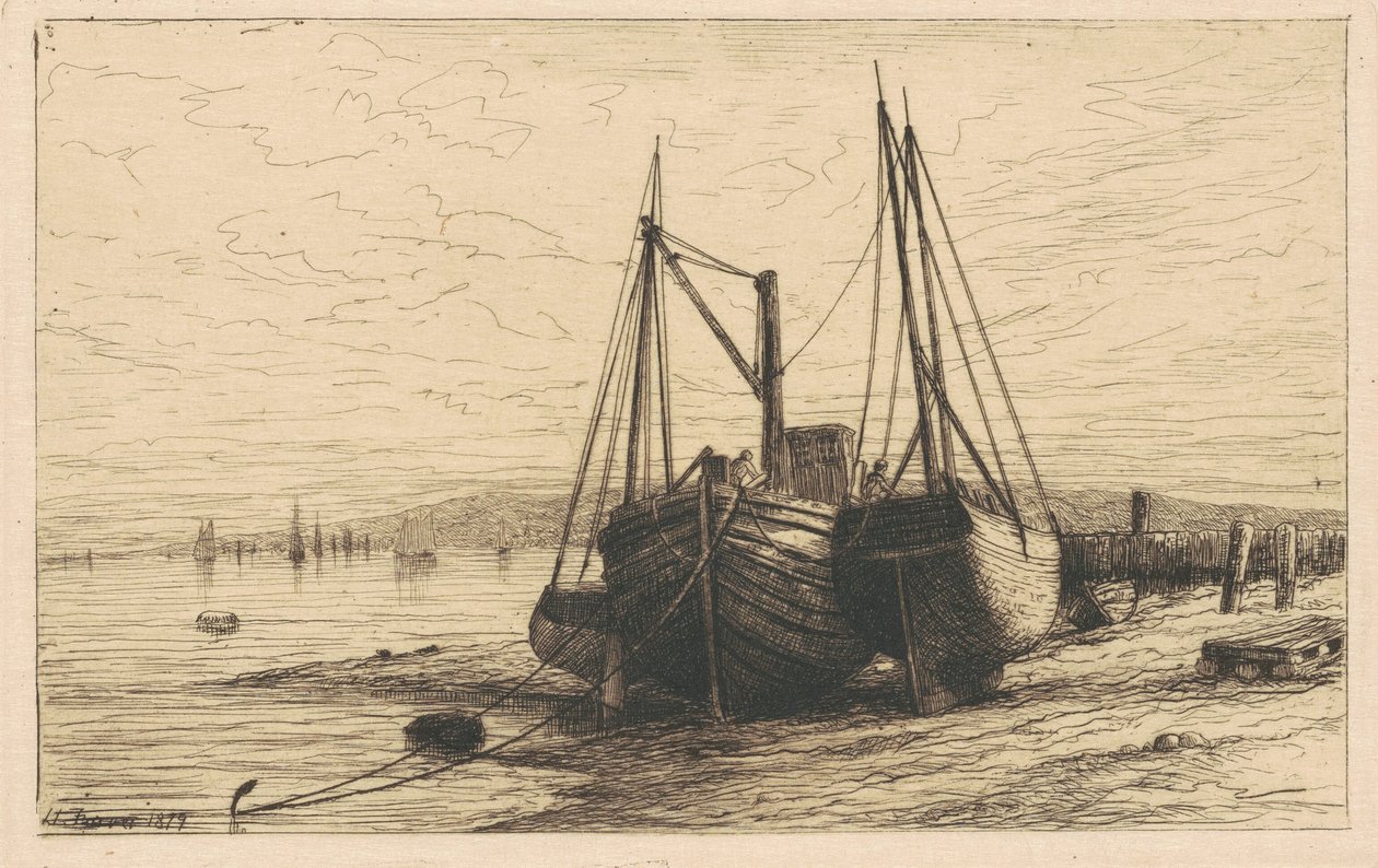 På New York Bay af Henry Farrer