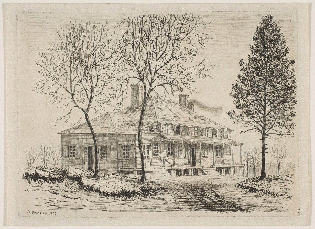 Somerindyck House fra Scenes of Old New York, 1870. af Henry Farrer