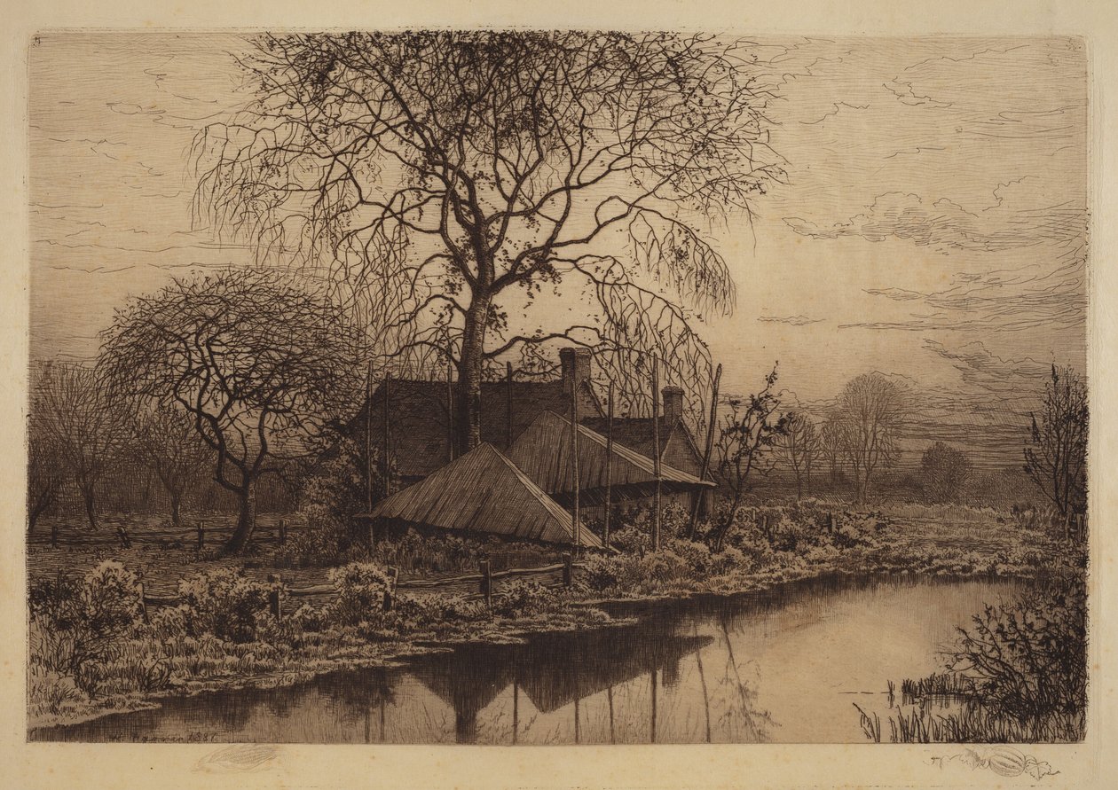 Uden titel (bondehus, Long Island) af Henry Farrer