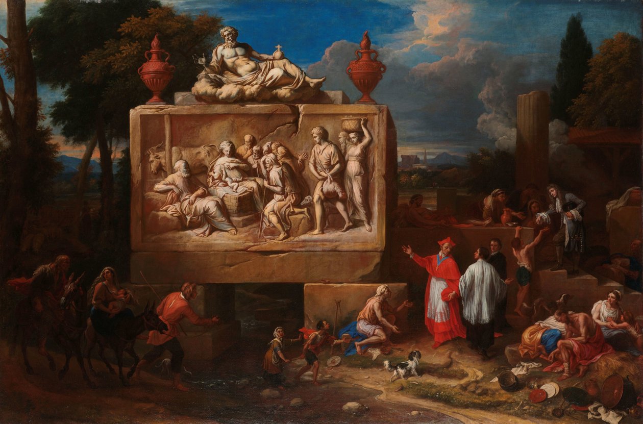 Fantasilandskab med St Charles Borromeo Fantasy Landscape med Saint Charles Borromeo af Henry Ferguson