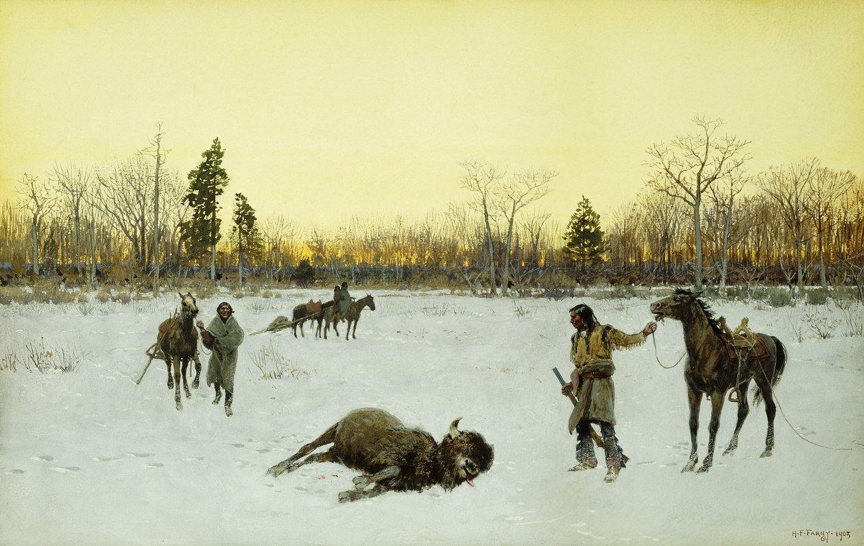 Et heldigt skud, 1903 af Henry Francois Farny