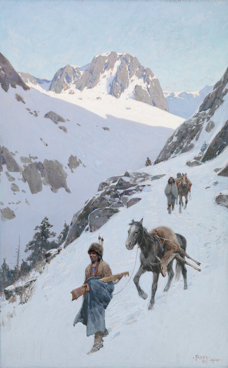En vellykket jagt, 1906 af Henry Francois Farny