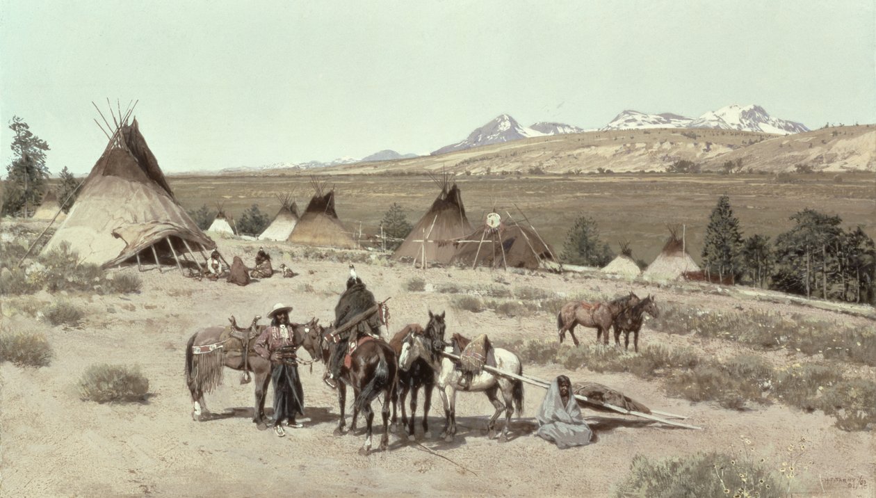Indisk lejr, 1892 af Henry Francois Farny