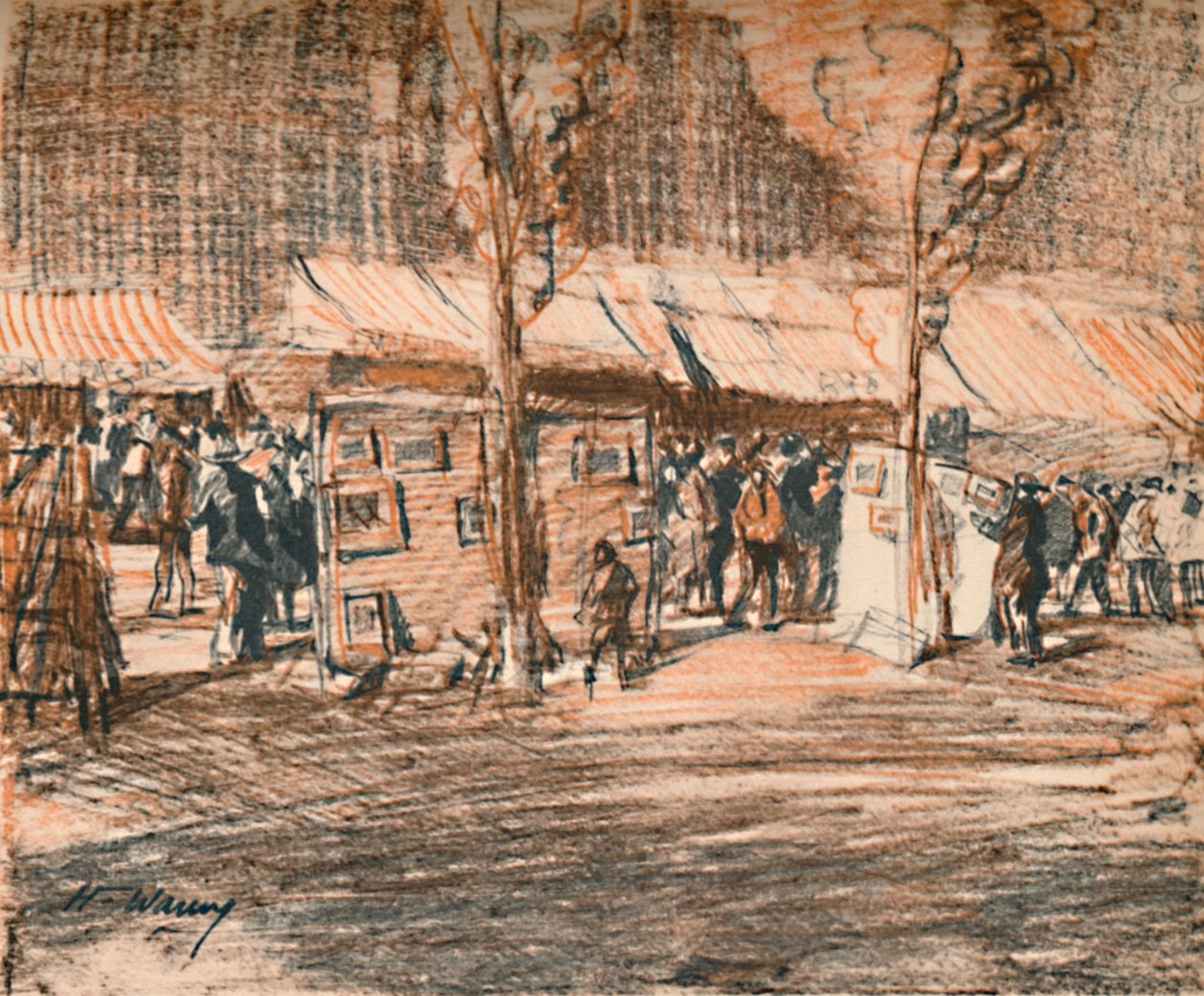 The Daub Fair Et monstrøst virvar salg, c1927, 1927 af Henry Franks Waring