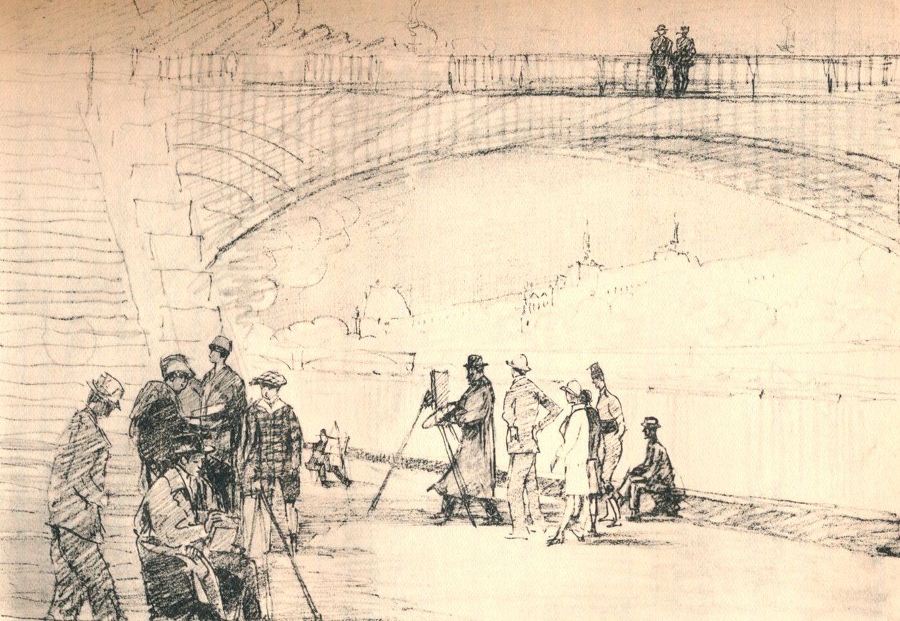 Den første Paris-vej var hendes flod, c1927, 1927 af Henry Franks Waring