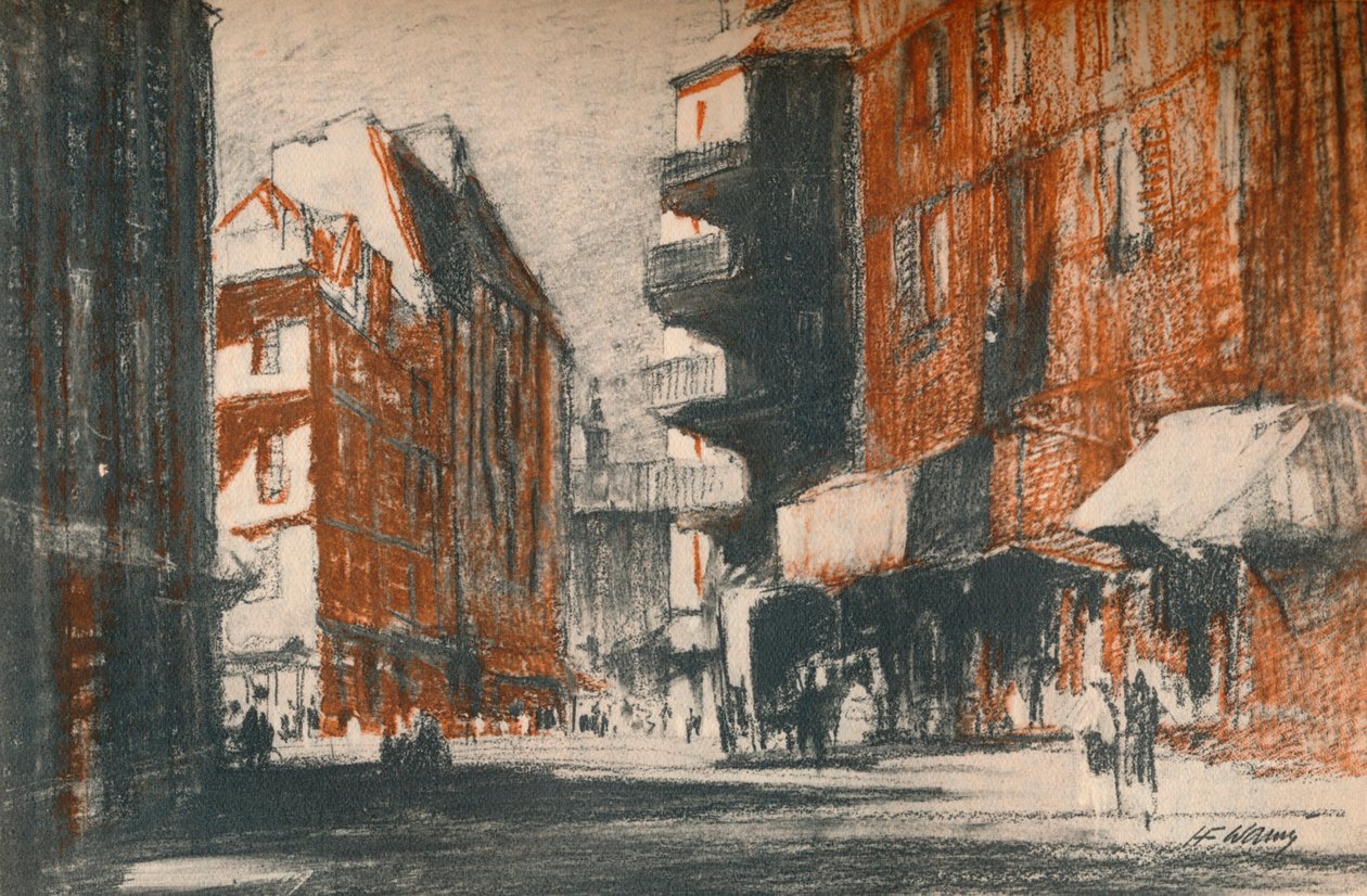 Disse fremmed udseende gader, c1927, 1927 af Henry Franks Waring