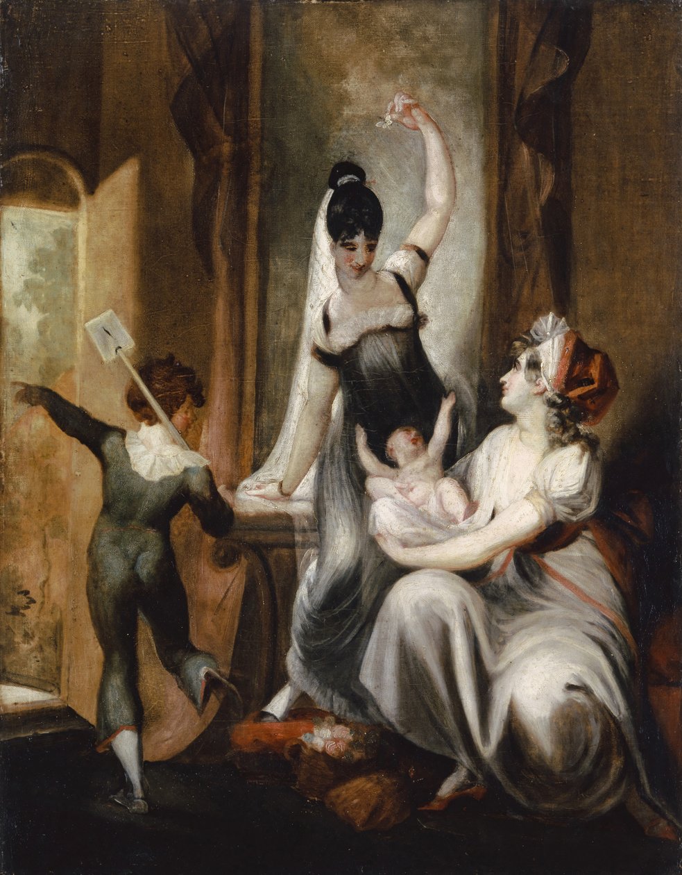 En Moder med sin Familie paa Landet, 1806-7 af Johann Heinrich Füssli