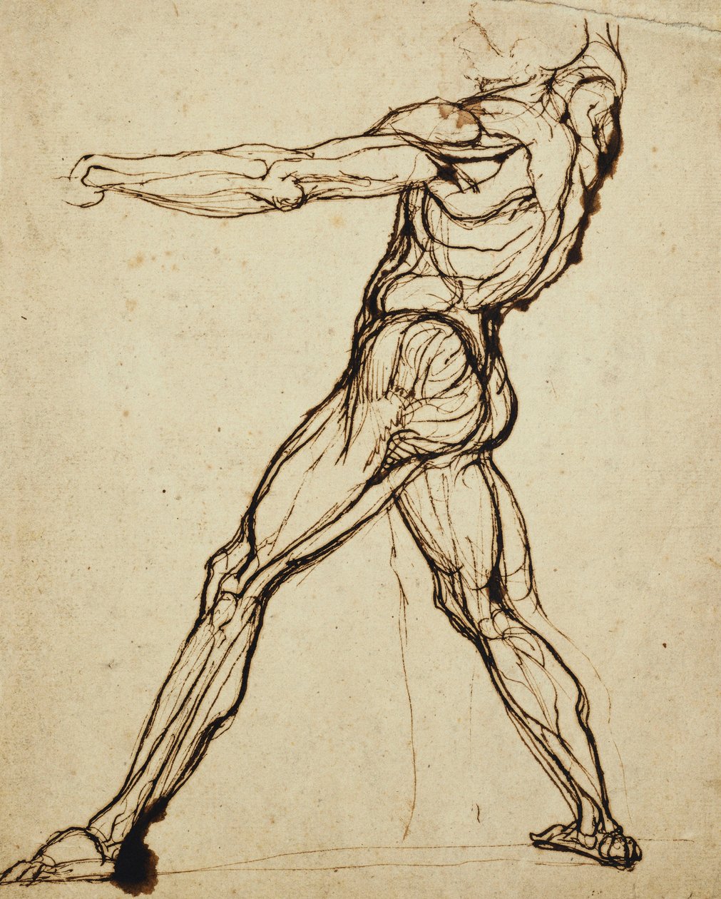 Et nøgenkast, af Johann Heinrich Füssli