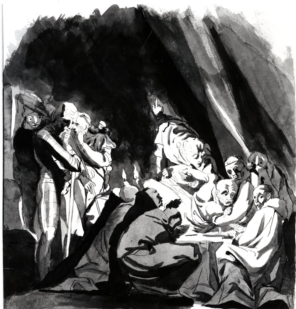 Kardinal Beauforts død, illustration fra Shakespeares 
