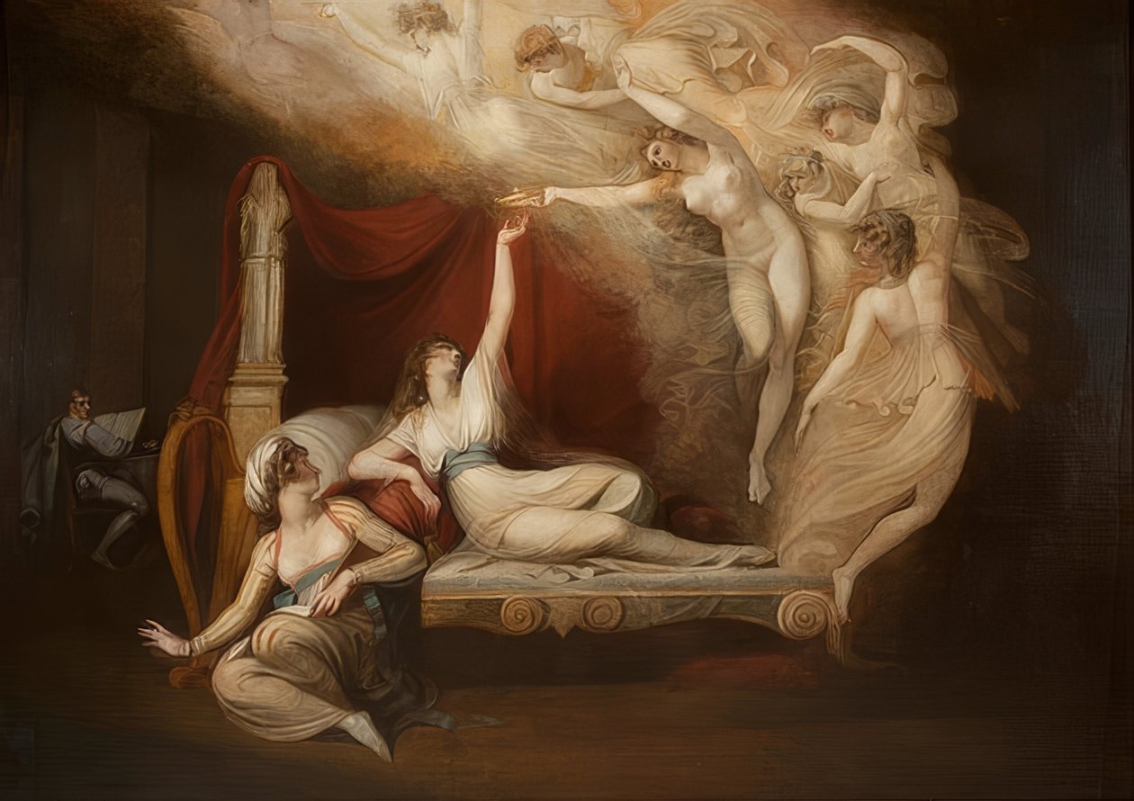 Katarina af Aragoniens vision. 1781 af Johann Heinrich Füssli