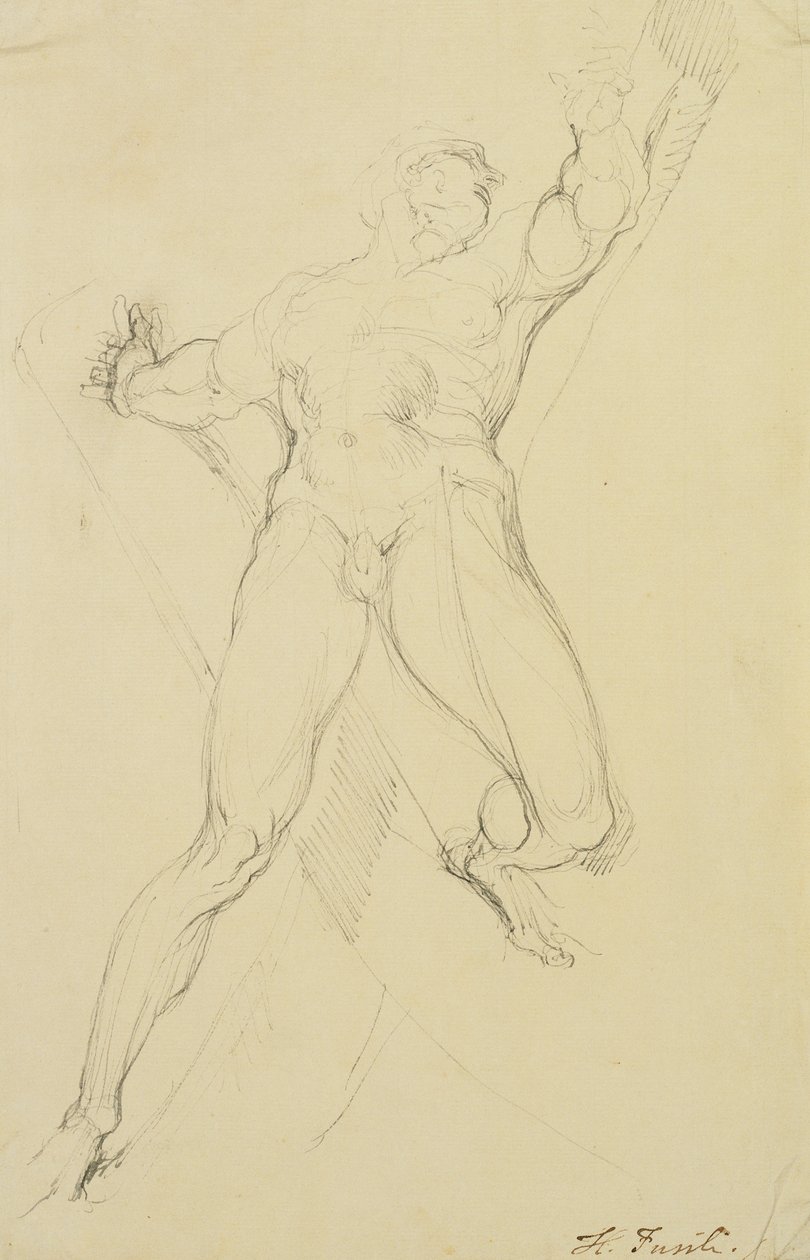 Haman, efter Michelangelo, af Johann Heinrich Füssli