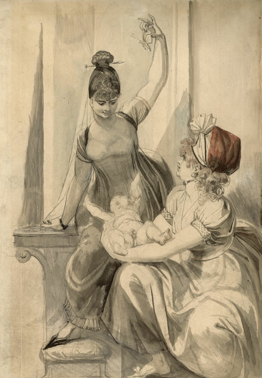 Mor og hendes familie på landet af Henry Fuseli