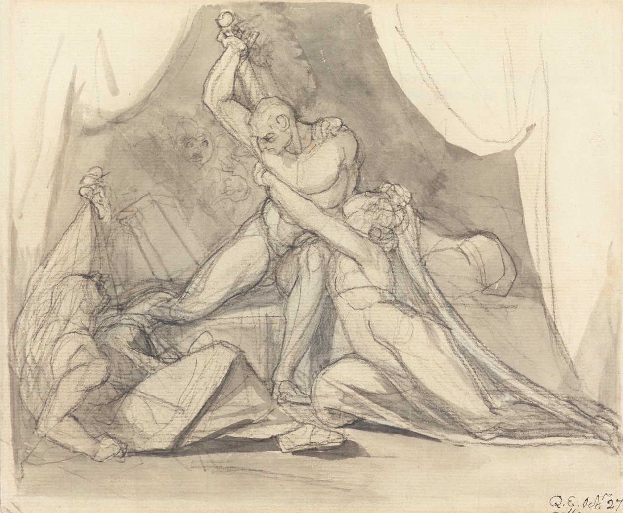 Percival befrier Belisane fra Urmas magi af Johann Heinrich Füssli