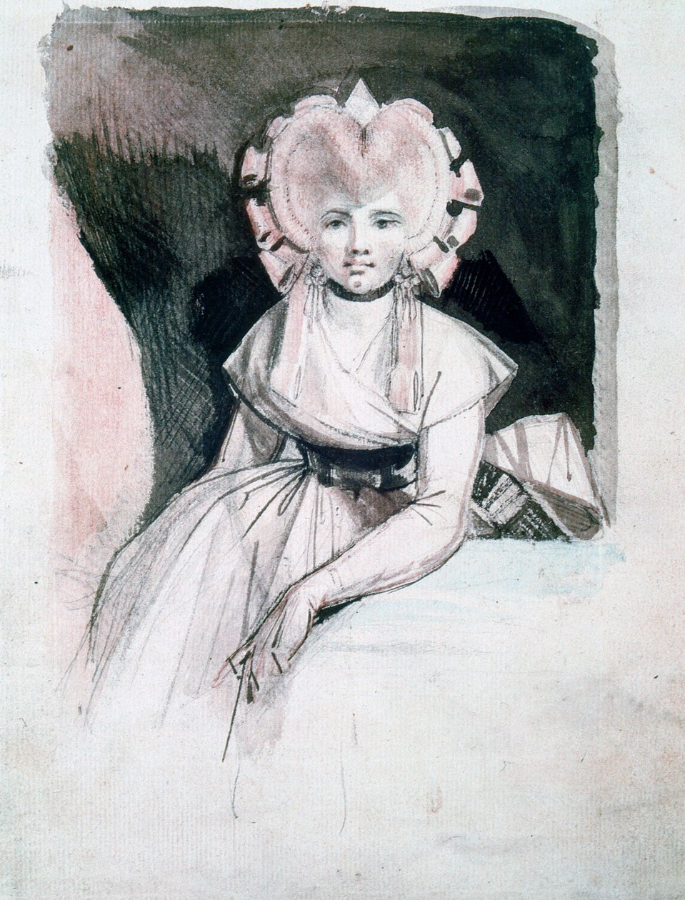 Portræt af fru Fuseli, 1741-1825 af Johann Heinrich Füssli