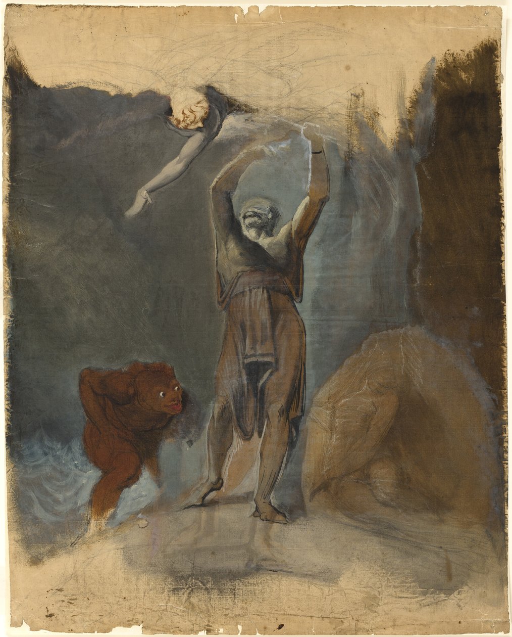 Prospero, Miranda, Caliban og Ariel af Johann Heinrich Füssli