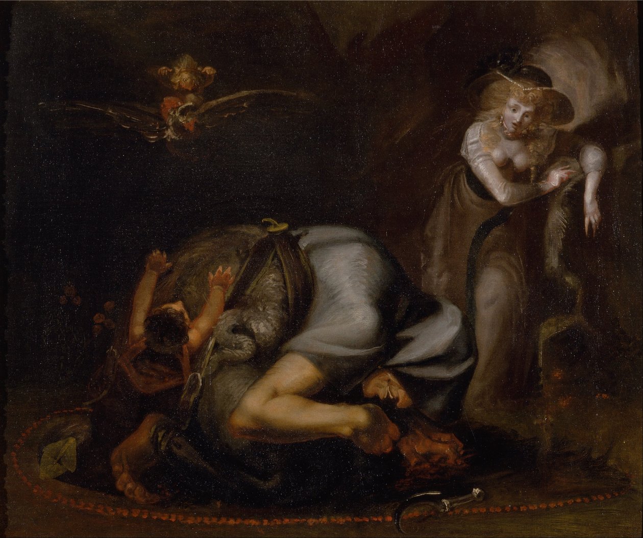 Heksescene, fra The Masque of Queens af Ben Jonson af Johann Heinrich Füssli